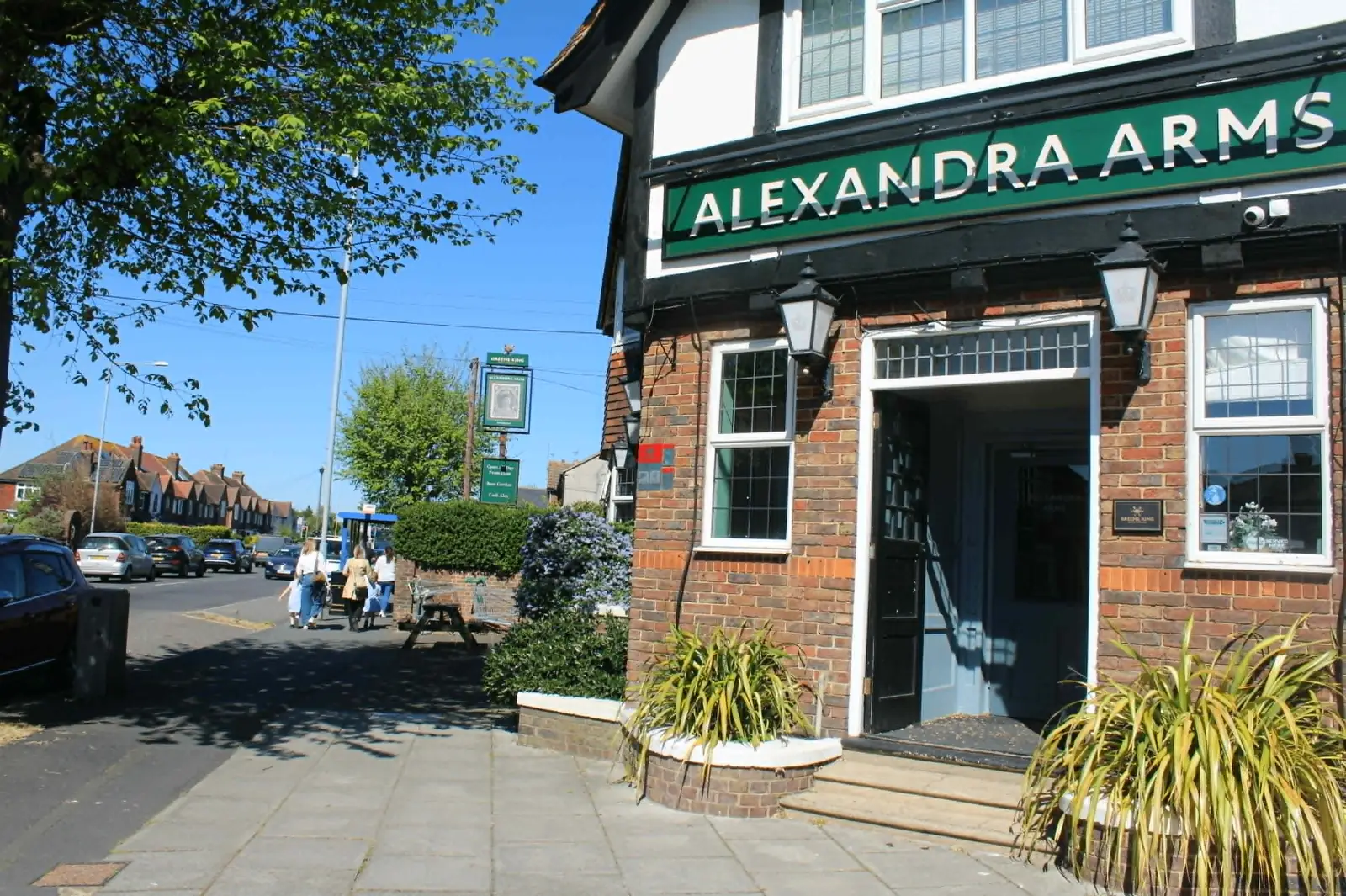 The Alexandra Arms exterior at golden hour